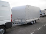 trailer with canvas with rounded rib