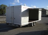 box trailer with side shop