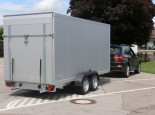 box trailer with 2 axles