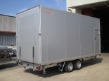 trailer with rear ramp and side door