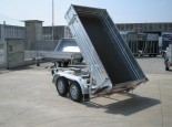 tipper trailer with outside wheels