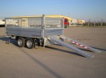 three-way tipper trailer with ramps