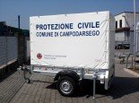 rimorchio telonato con scritte