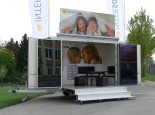 rimorchio furgonato esposizione show-room 